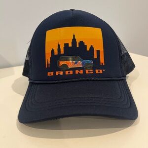New York Mets Ford Bronco Trucker Cap - Never Used- One Size.